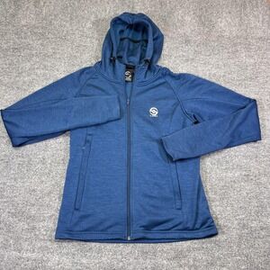 Loki Hoodie Mens Medium Blue Full Zip Fleece Lined Pockets Outdoor Jacket
